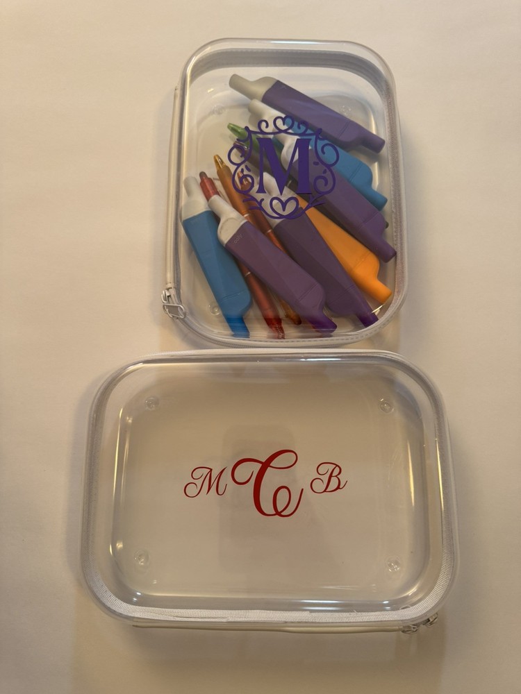 Made To Order New Personalized Clear Pencil Pouch ￼