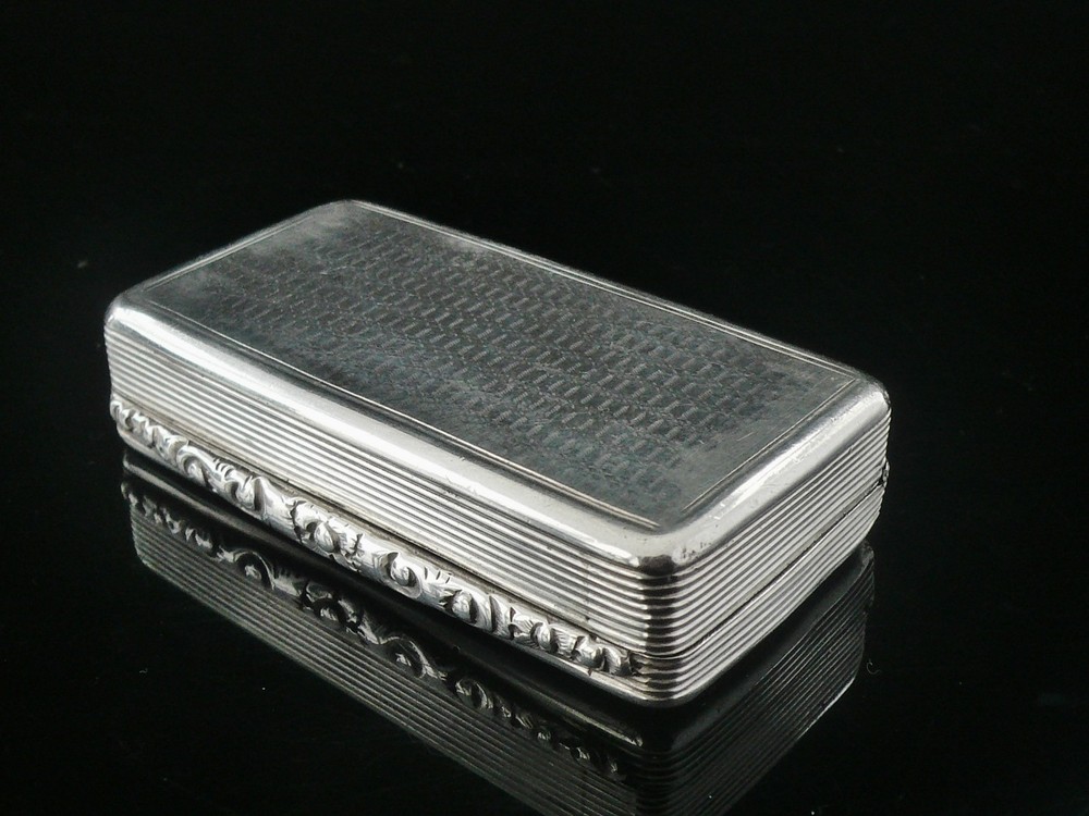 Antique Sterling Silver Snuff Box, Edward Smith, Birmingham 1835
