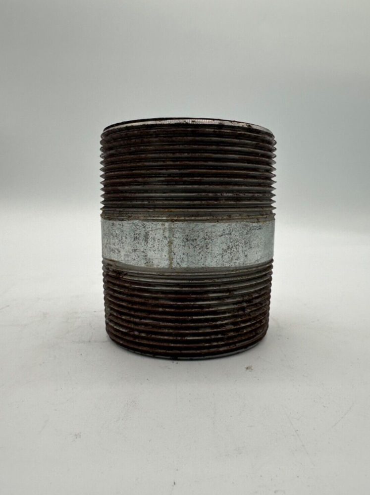 3" x 4" Galvanized Steel Pipe Nipple Schedule 40 Threaded On Both Ends