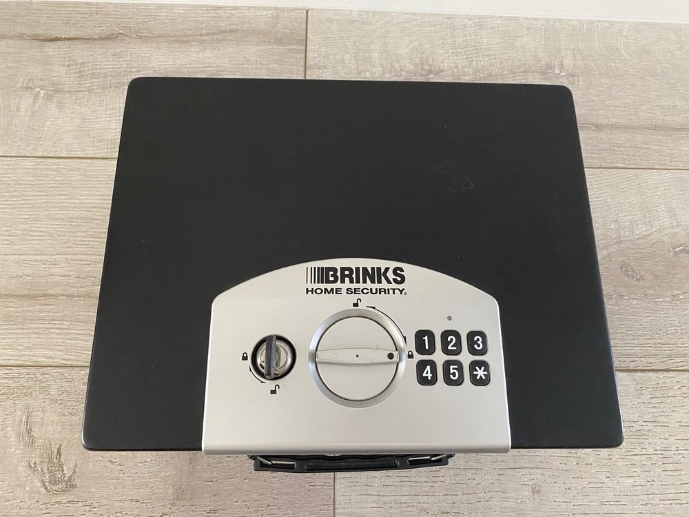 Brinks Home Security Deluxe Storage Safe, Digital And Key Lock