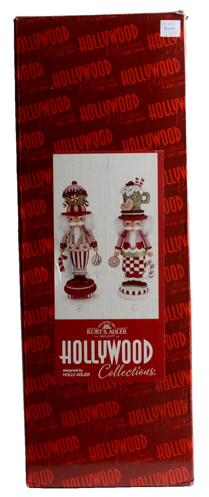 Kurt Adler Hollywood Nutcracker Candy Cupcake Hat Nutcracker w Box 16.5" EUC
