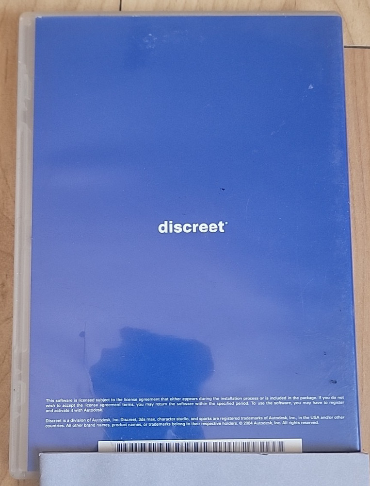 Discreet 3ds Max 7 2004 3D Modeling Animation Autodesk Software WIN 2000/XP