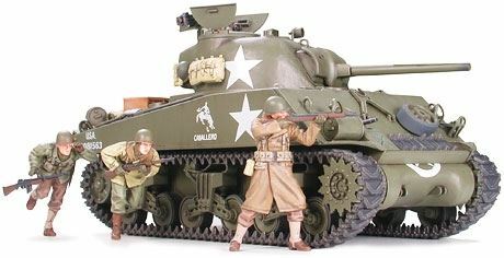 Tamiya - M4A3 Sherman Plastic Model Kit, 75mm