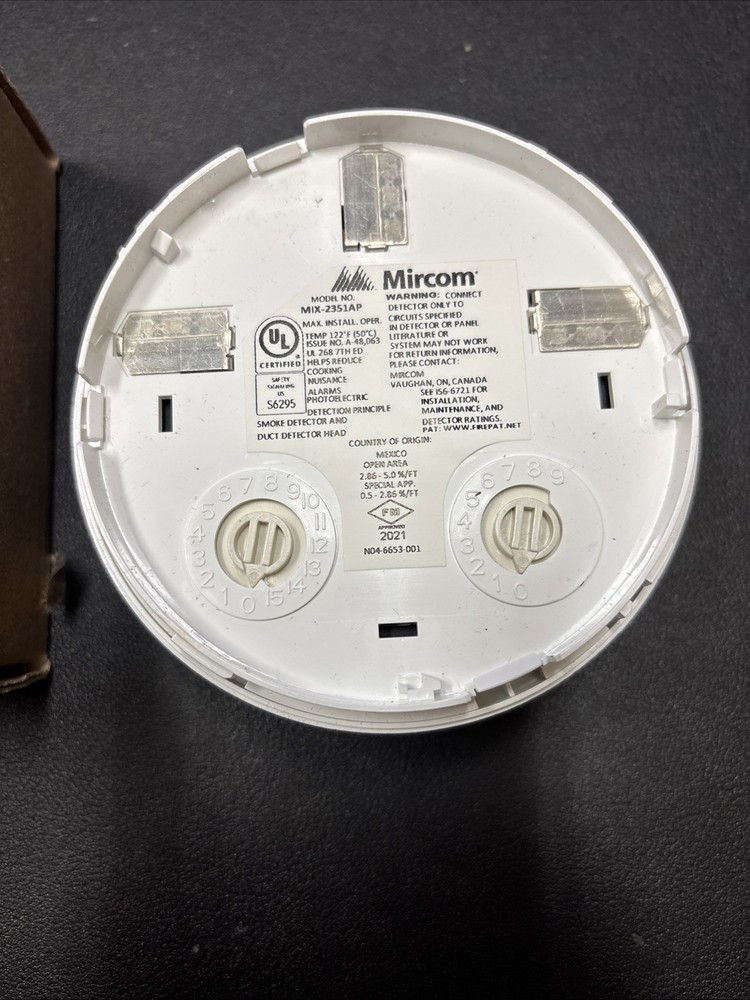 Mircom Advanced Protocol Intelligent Photoelectric Smoke Sensor MIX-2351AP