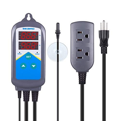 Digital Temperature Controller with Day/Night Control for Brewing, Aquariums & R