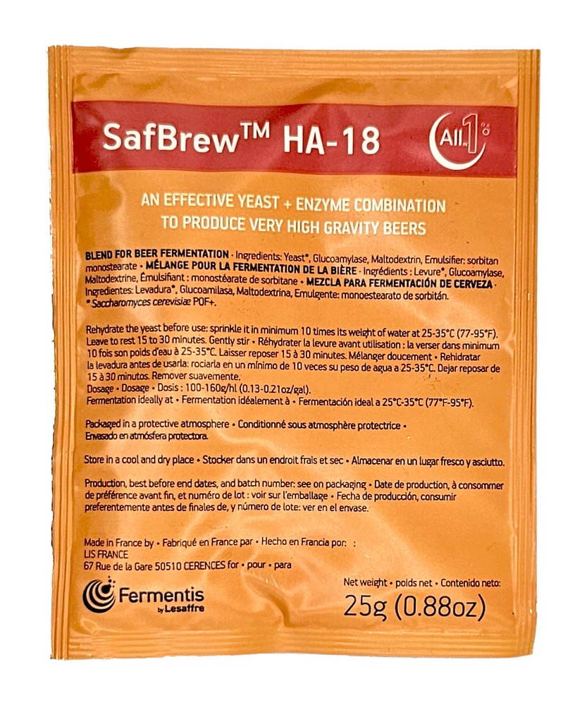 Fermentis SafBrew HA-18 25 Grams