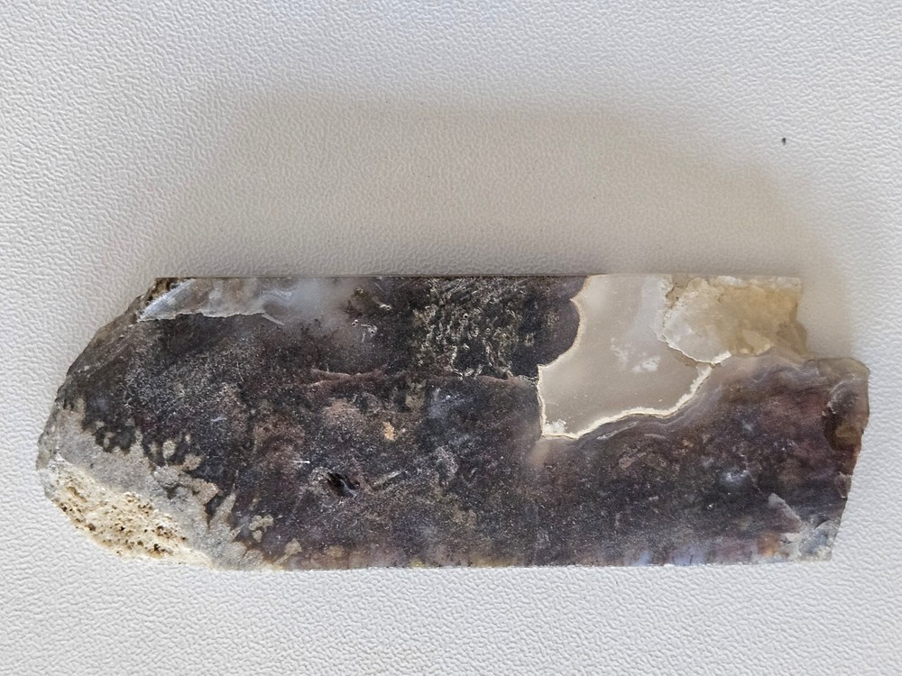 Agate Lapidary Slab With Moss