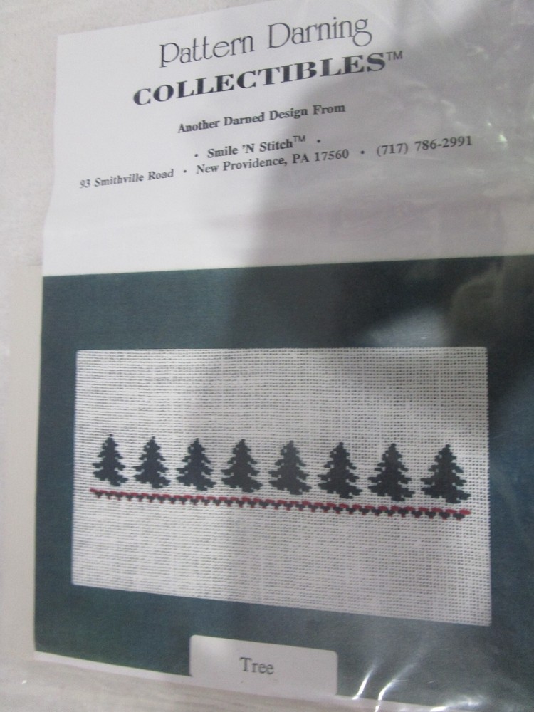 Tree Darning Card and Envelope Kit (Pattern Darning Collectibles) FREE SHIPPING