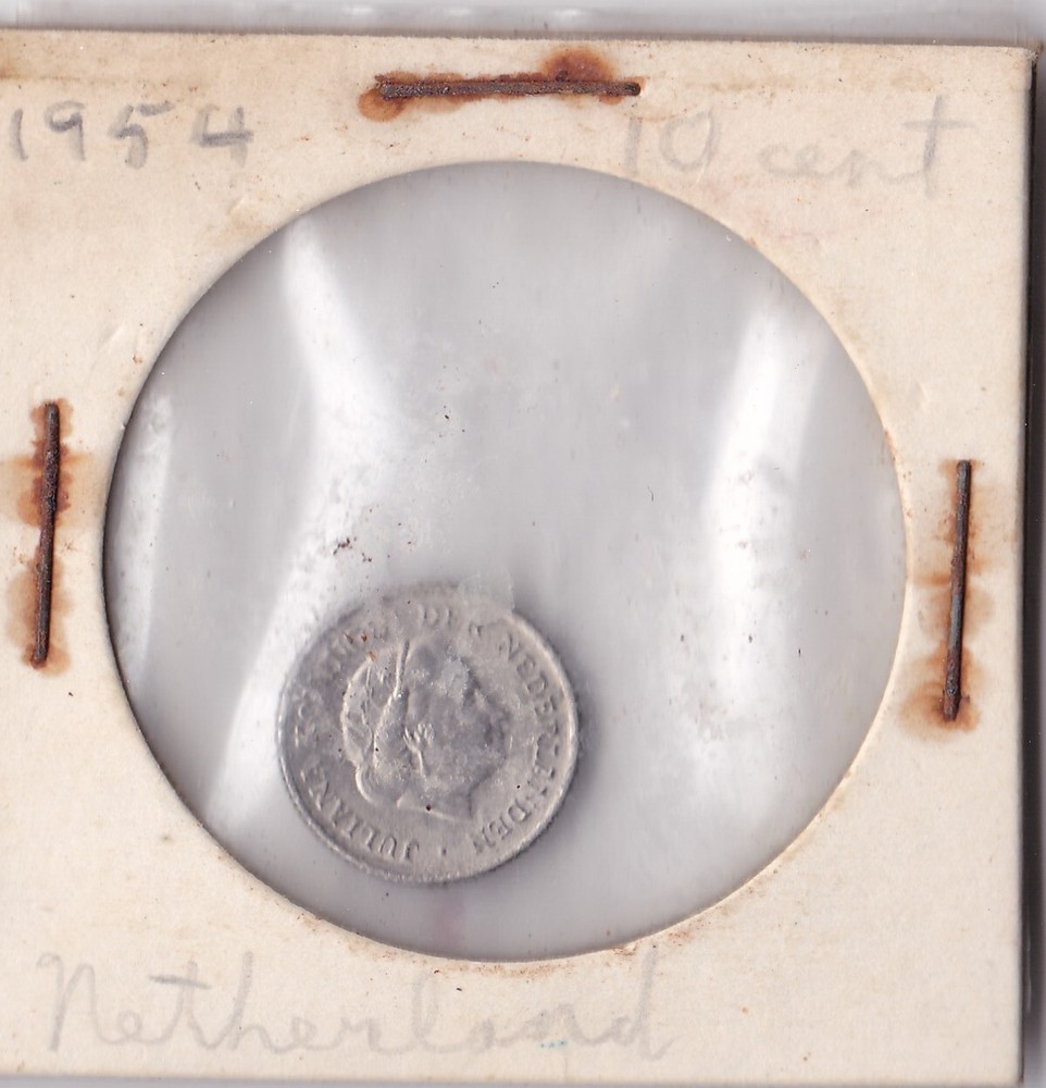 1954 Netherlands 10 Cents