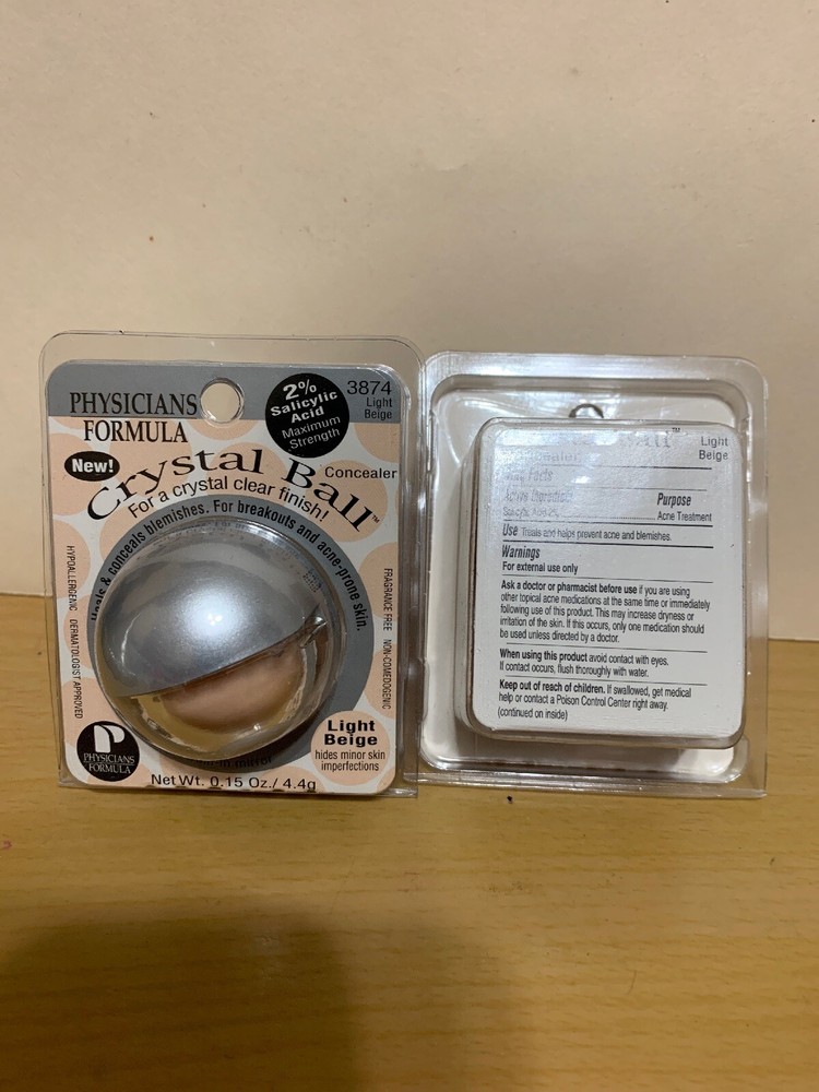 2x Physicians Crystal Ball Concealer #3874 Light Beige