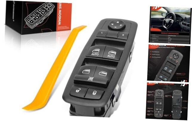 3+9 Pins Master Power Window Switch Compatible with 2013-2015 Ram 1500 2500