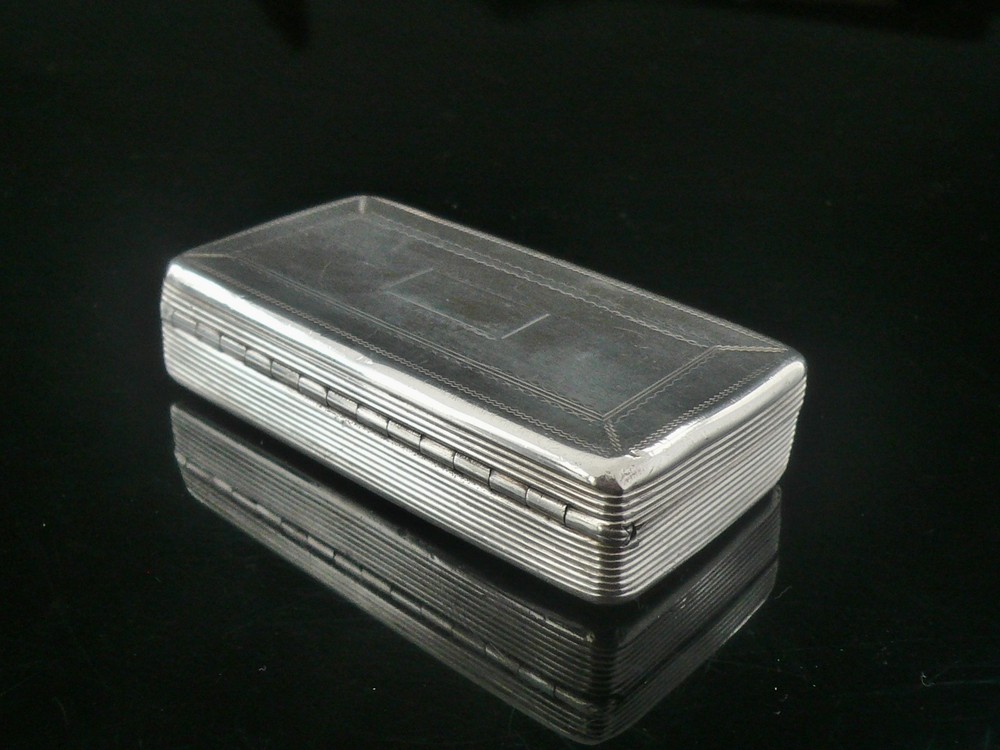 Antique Sterling Silver Snuff Box, Edward Smith, Birmingham 1835