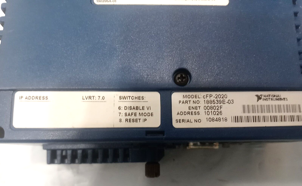 National Instruments NI cFP-2020 Ethernet Controller Interface Same As Pictures