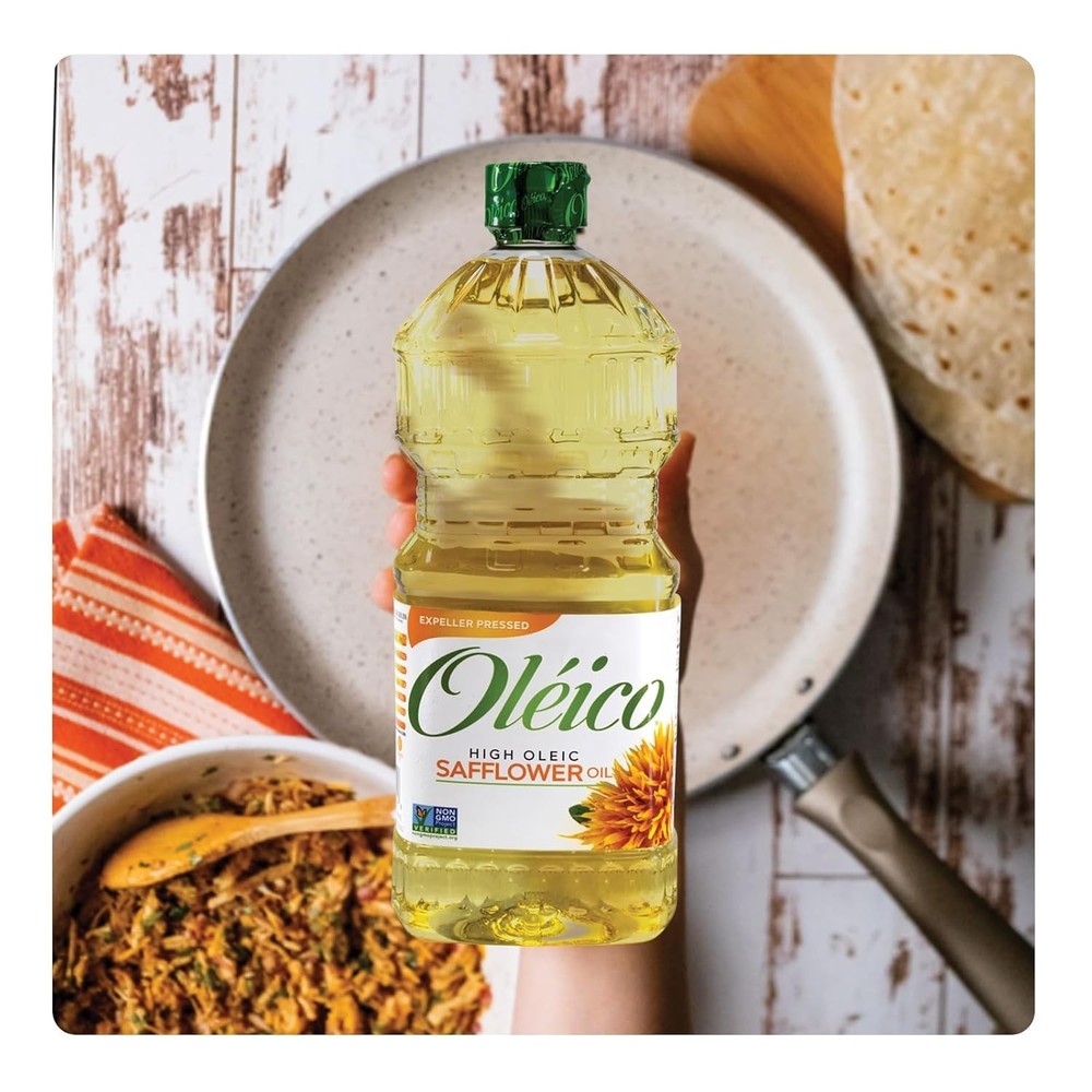 Nutritious 32.3 fl oz Safflower Oil - Enriched with Vitamin E,odorless, Non-GMO
