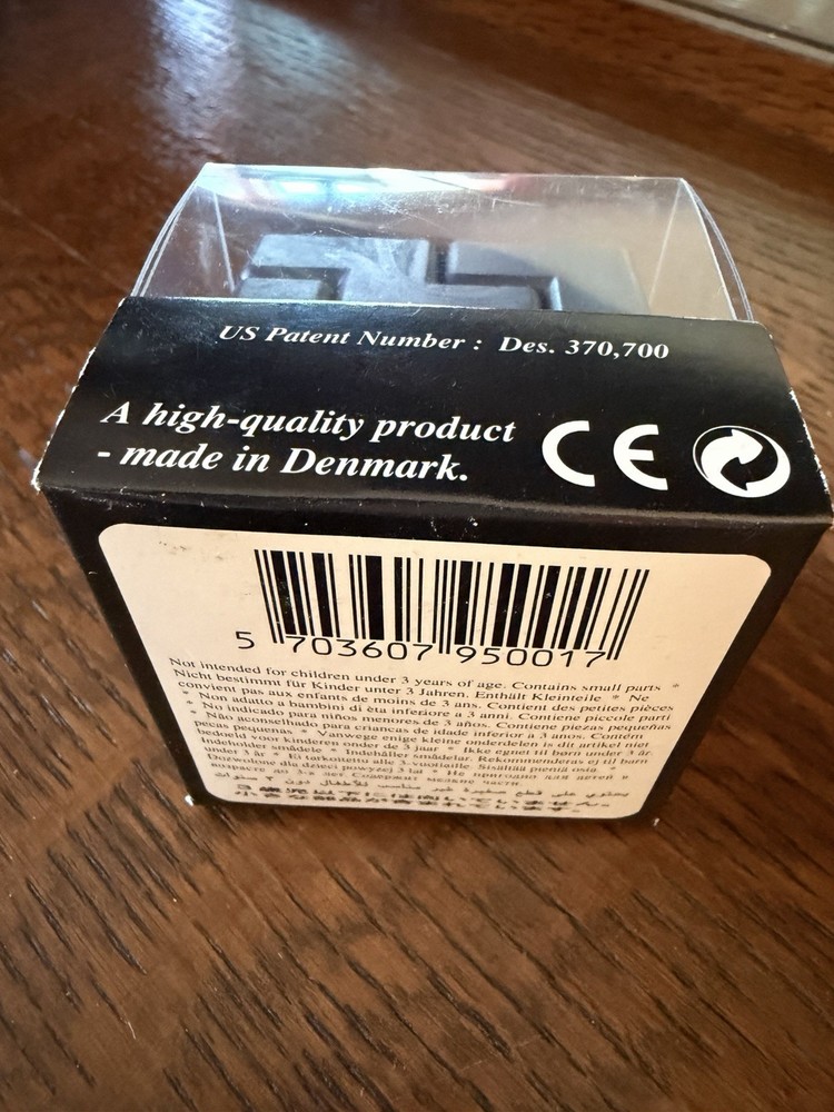 IQube Brain Teaser Cube Strategy Puzzle Black Plastic Des. 370,700