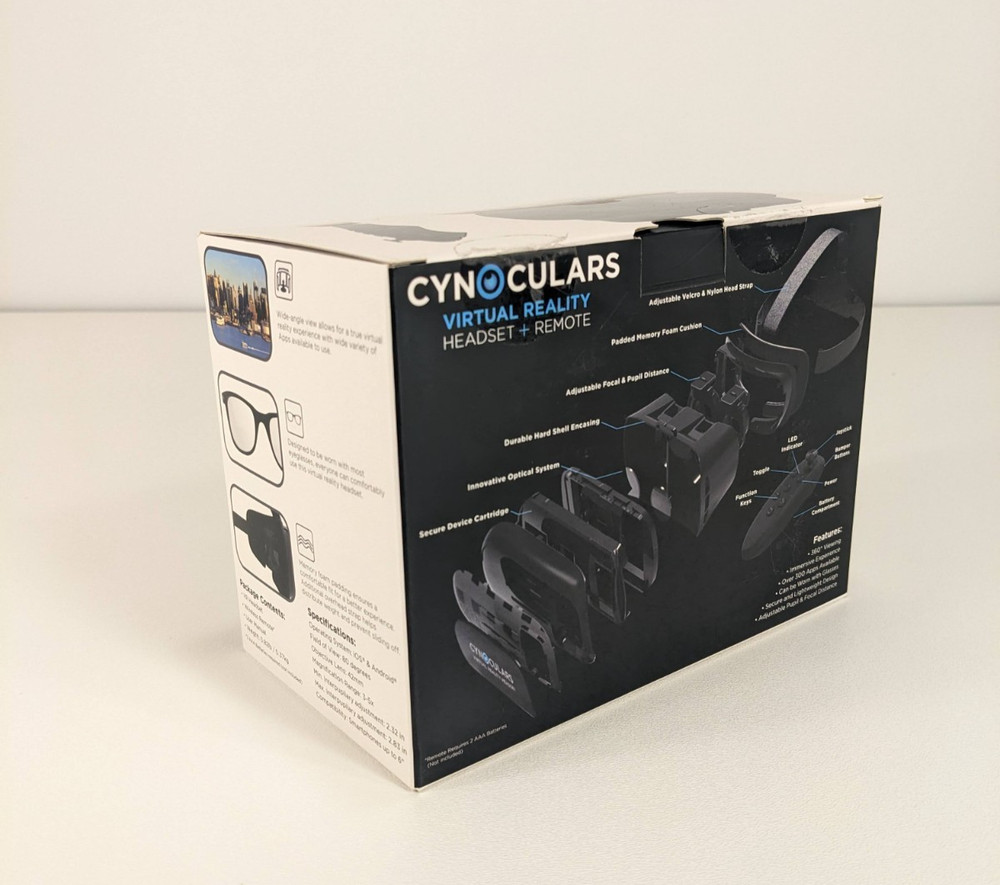 Cynoculars Mobile Virtual Reality Headset and Remote