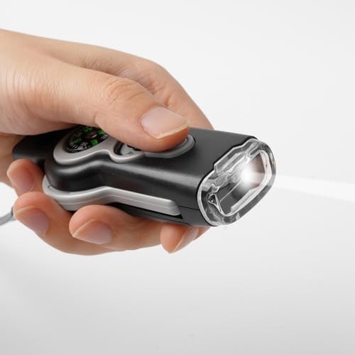 Emergency Survival Function Whistle, Outdoor Multifunctional Orange&Black 2