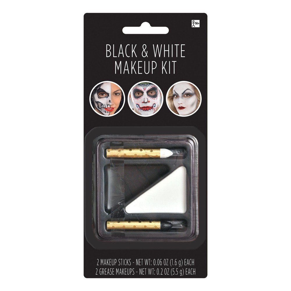 Make-Up Black And White Sticks and Grease Kit