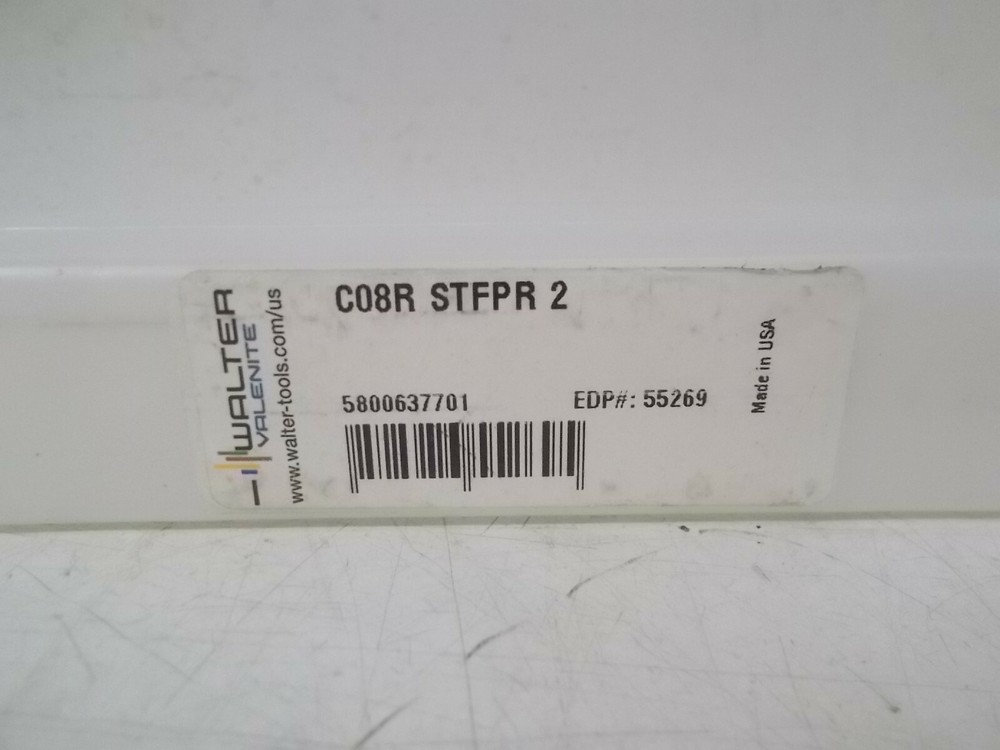 NIB Walter / Valenite C08R-STFPR-2 Solid Carbide Indexable Boring Bar
