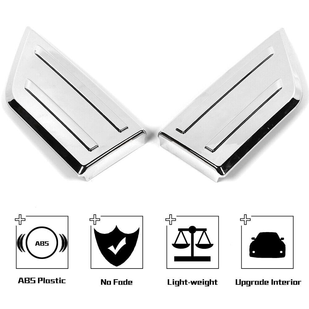 Front Bumper Corner Protector Cover Trim Accessories + Chrome