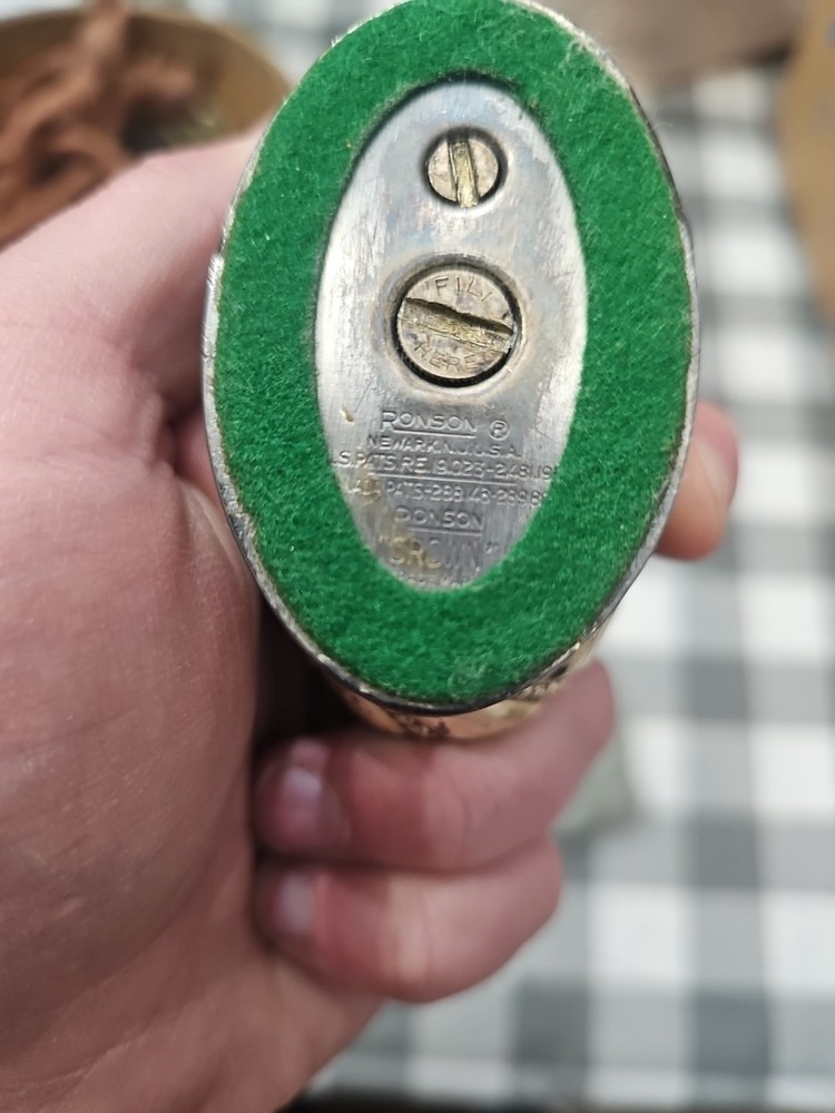 vintage ronson crown table lighter