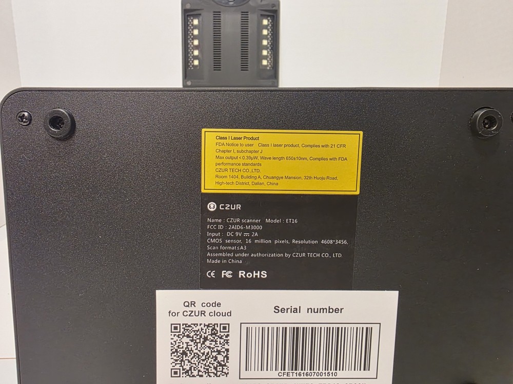 CZUR ET16 Scanner with Foot Pedal Book Reader Documents Objects