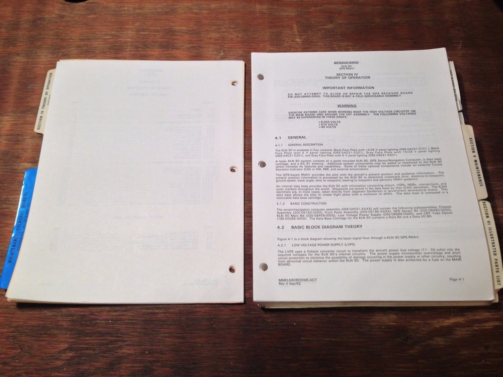 King KLN 90 Service Manual