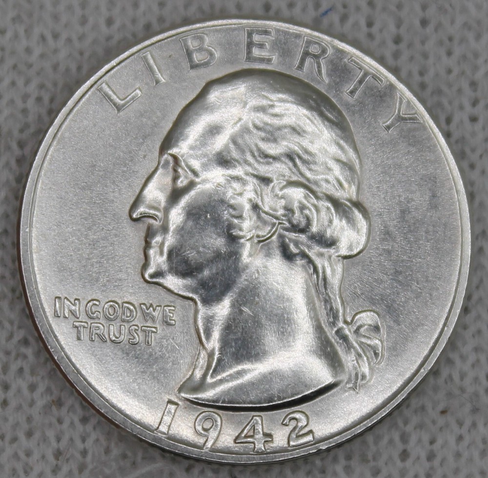 washington quarter 1942 Uncirculated