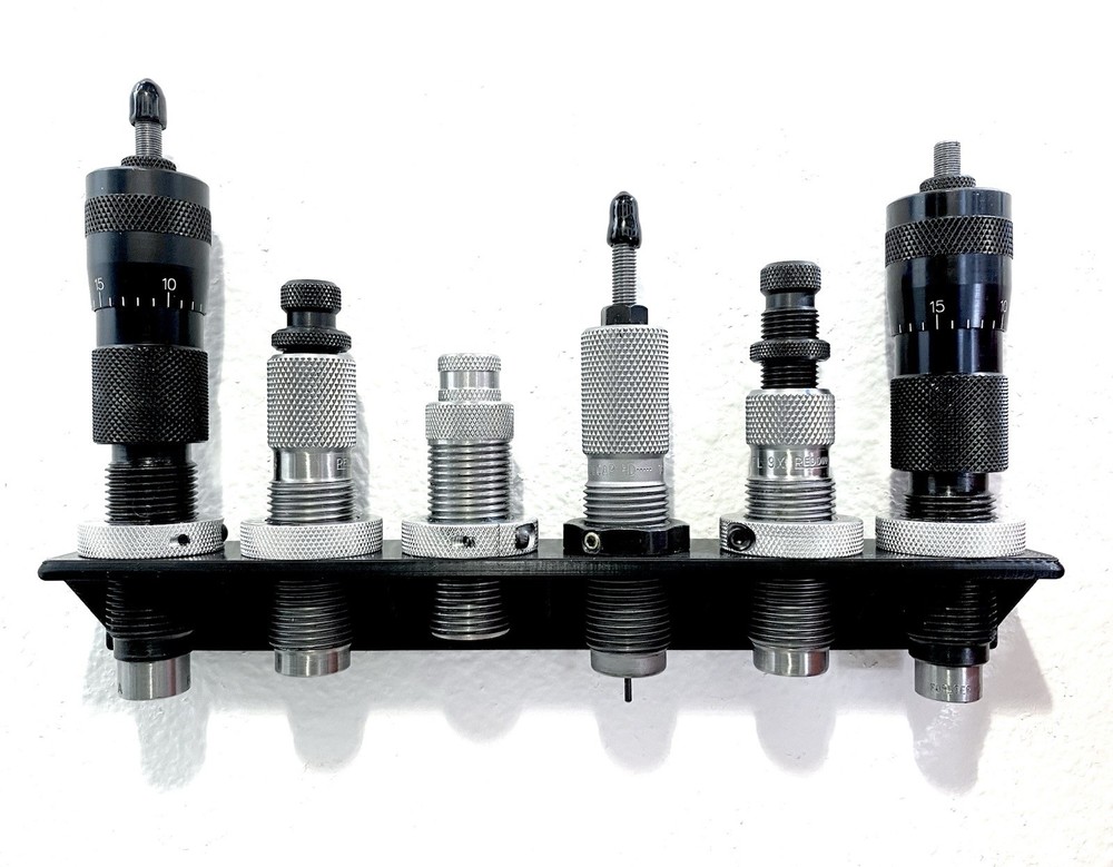 Wall Mounted Reloading Die Rack 7/8" Dillon, RCBS, Hornady, Lyman 3D Printed