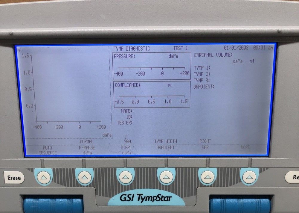 GSI GRASON STADLER MIDDLE EAR Analyzer, Incomplete Probe, READ!