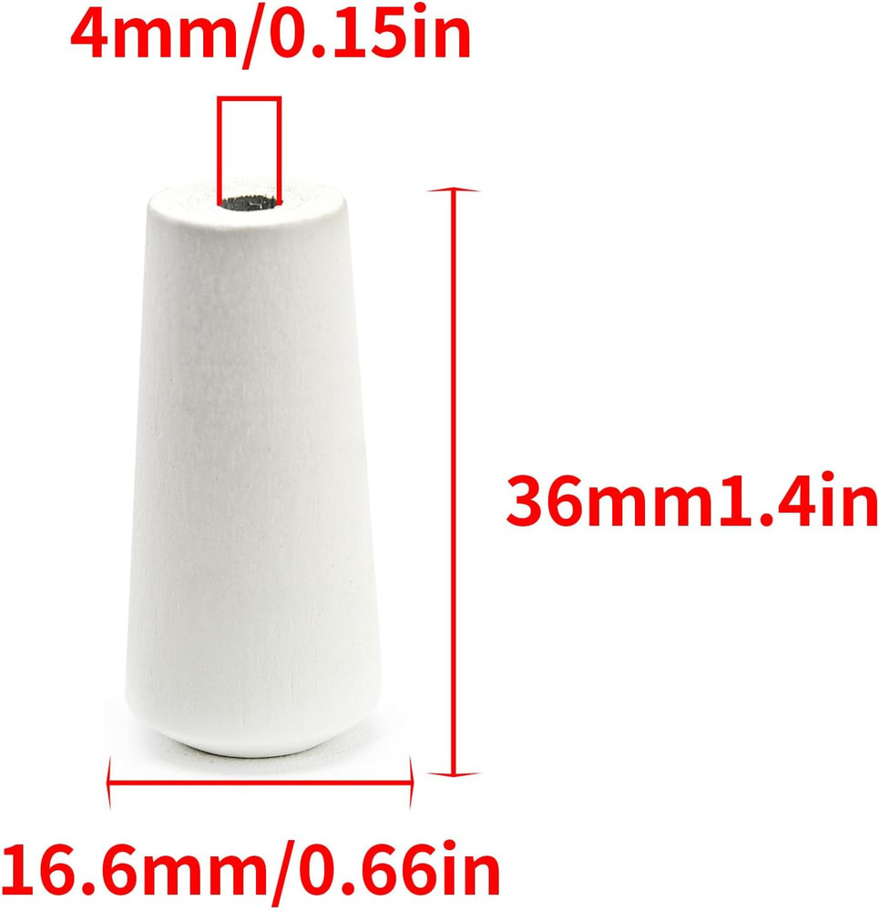 Blind Pull Cord Knobs 12Pcs White Wooden Tassel Pull Ends Pendant Curtain Craft