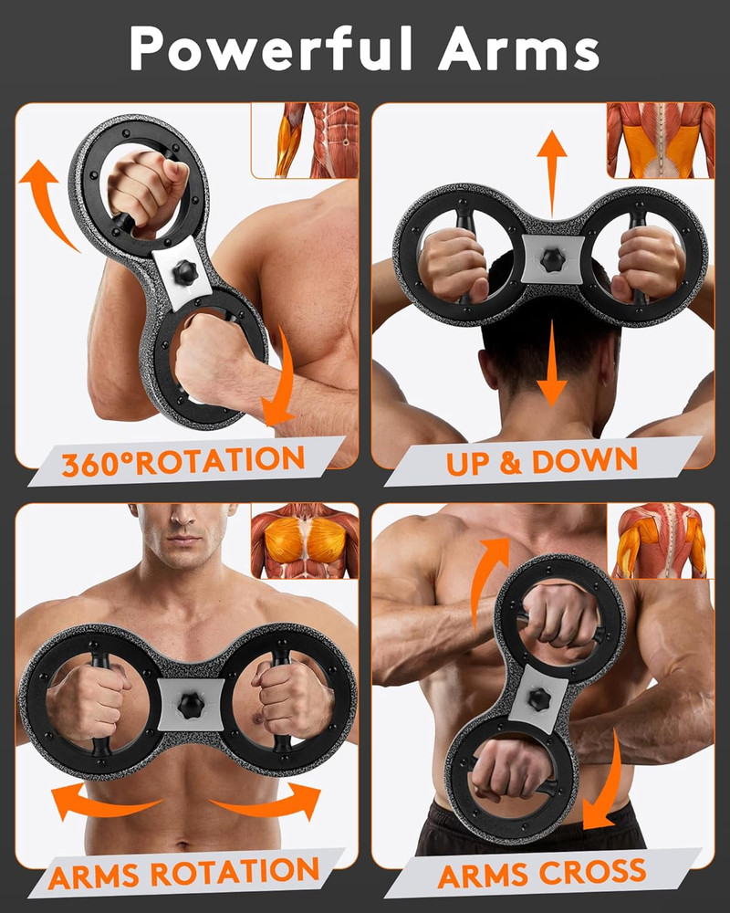 360° Rotating Burn Machine - Advanced Arm and Shoulder Workout Trainer