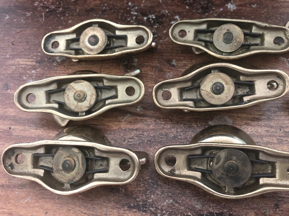 Vintage BRASS Window Sash Latch Lock 9pcs (LOCK ONLY)