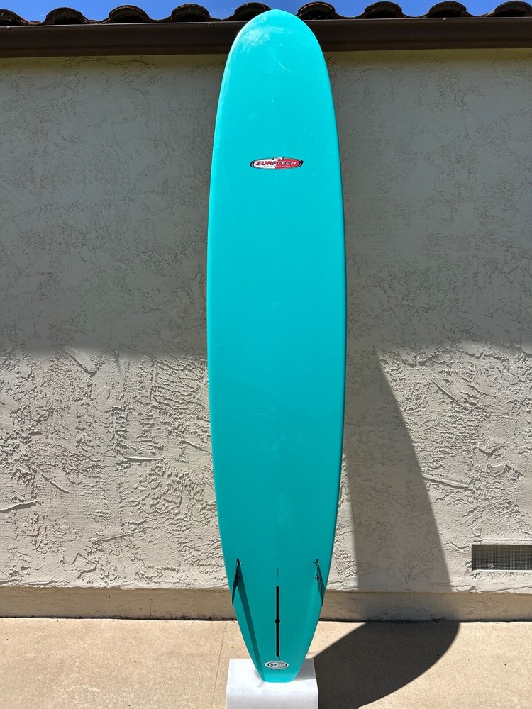 Surfboard Longboard 9’0” SurfTech Tuflite Emerald Blue and White in great shape