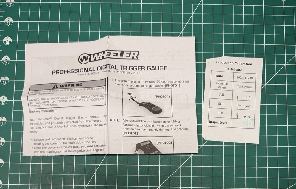 Wheeler - Professional Digital Trigger Pull Gauge - excellent condition