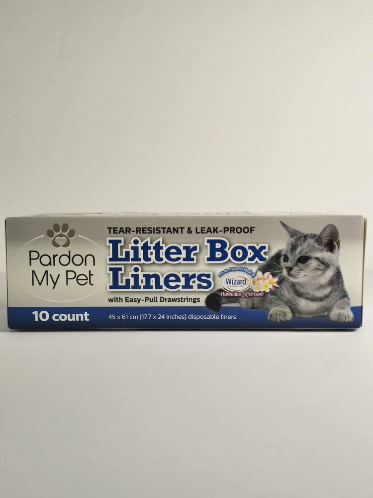 Pardon My Pet Tear-Resistant & Leak Proof Litter Box Liners With Drawstrings