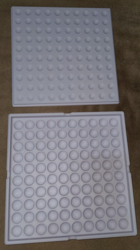 NO MARBLES - LARGE 100x 20mm Marbles Display Storage Sorting Tray Case
