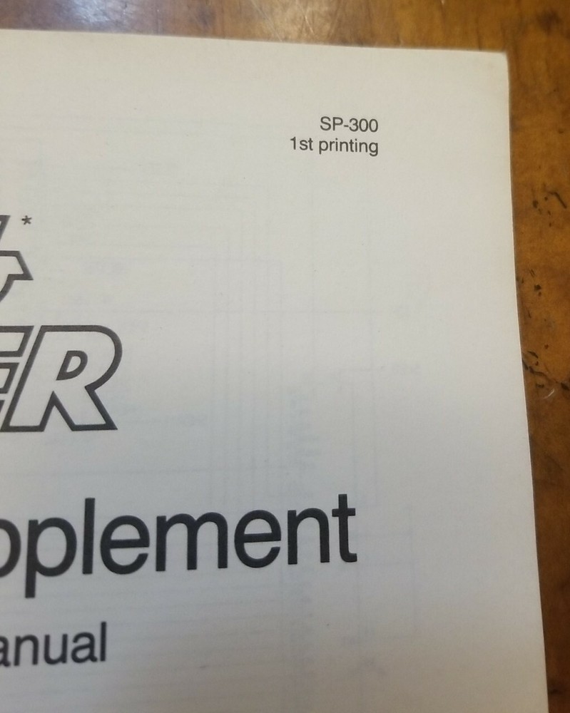 ATARI - Rolling Thunder - Schematic Package Supplement for the operation manual