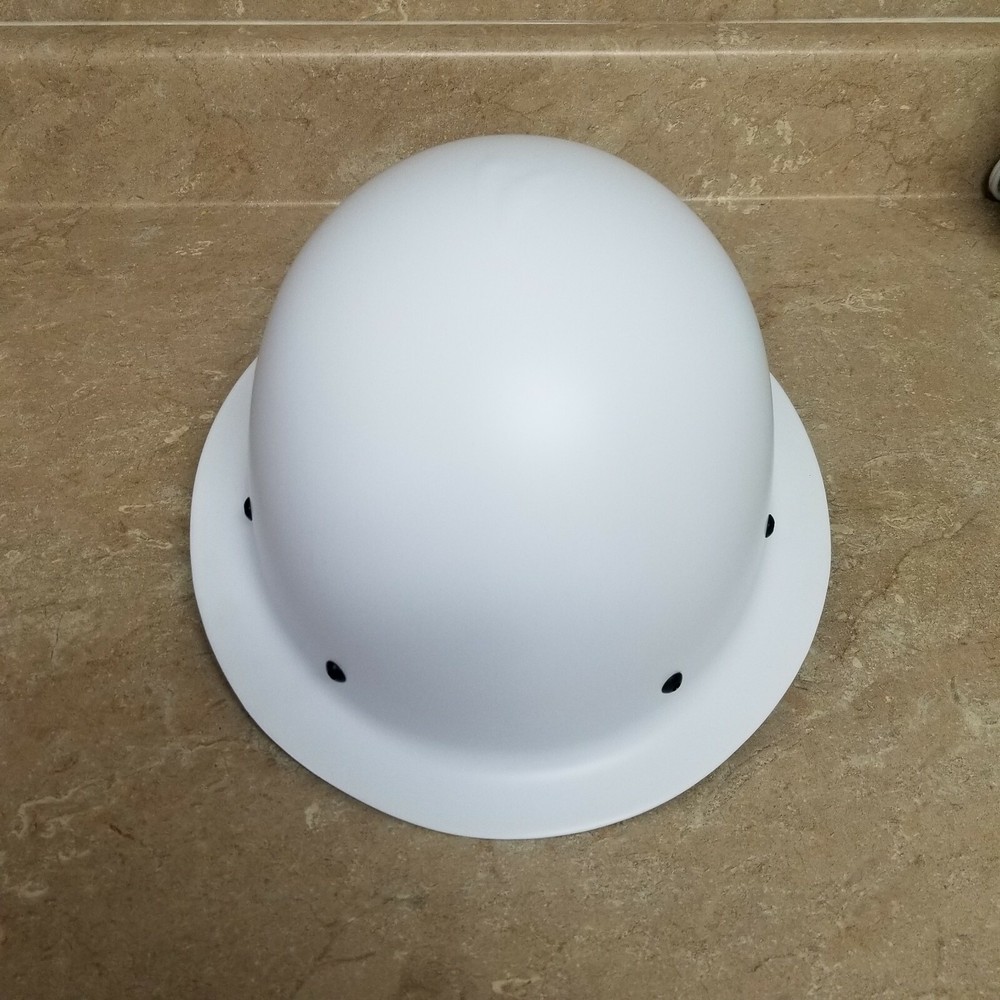 carbon fiber hard hat full brim White ANSI/ISEA Certified 
