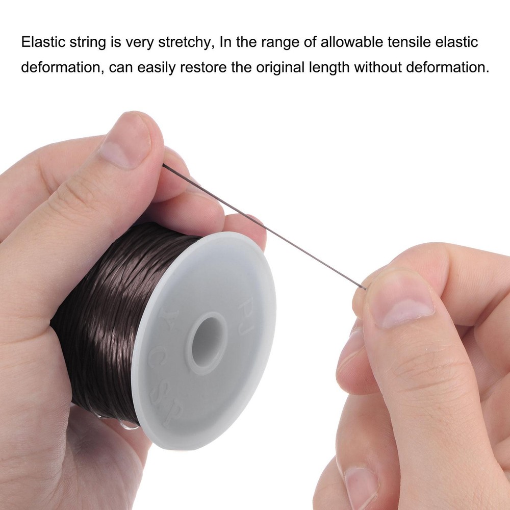Elastic Cord DIY Making Stretchy String Thread Rope Craft Wire, Brown