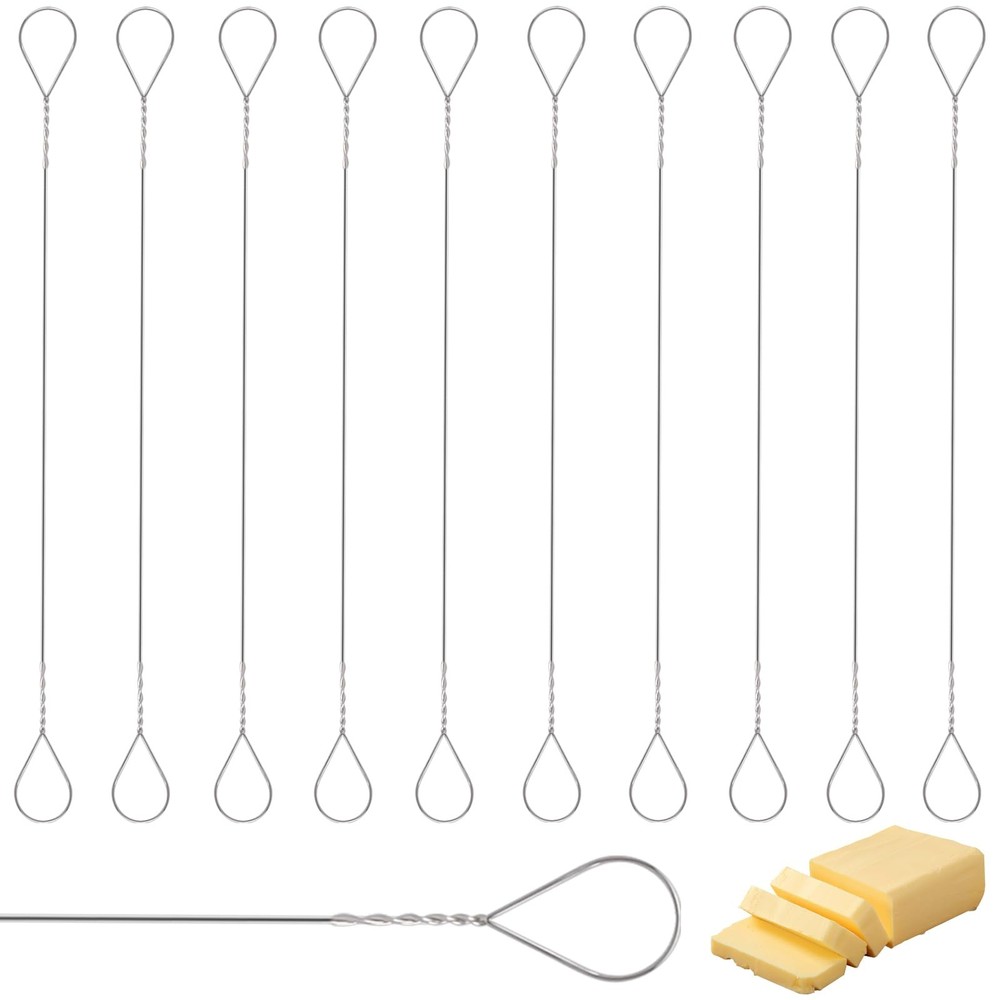 10 Pack Cheese Slicer Wire Replacement for Block Cheeses Butter Cutting