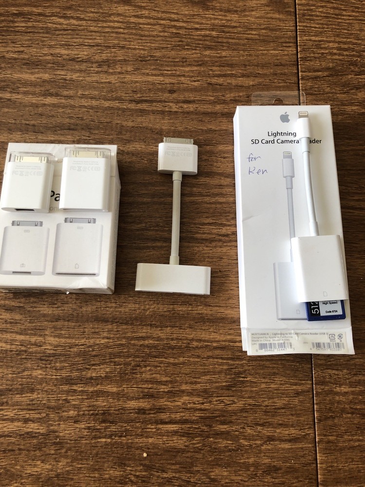 Apple Camera Connection Items - 4 Items