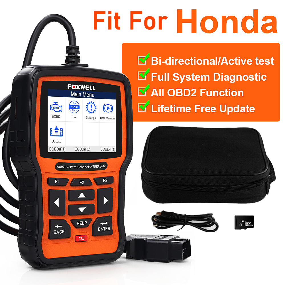 Bidirectional Scan Tool Fit For HONDA Scanner OBD2 All System Active Test Coding
