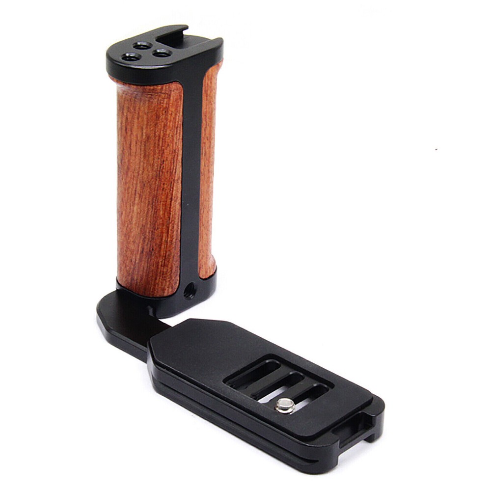 Side Wood Handle Left L-Plate Quick Release Plate Universal Camera Accessory Xb