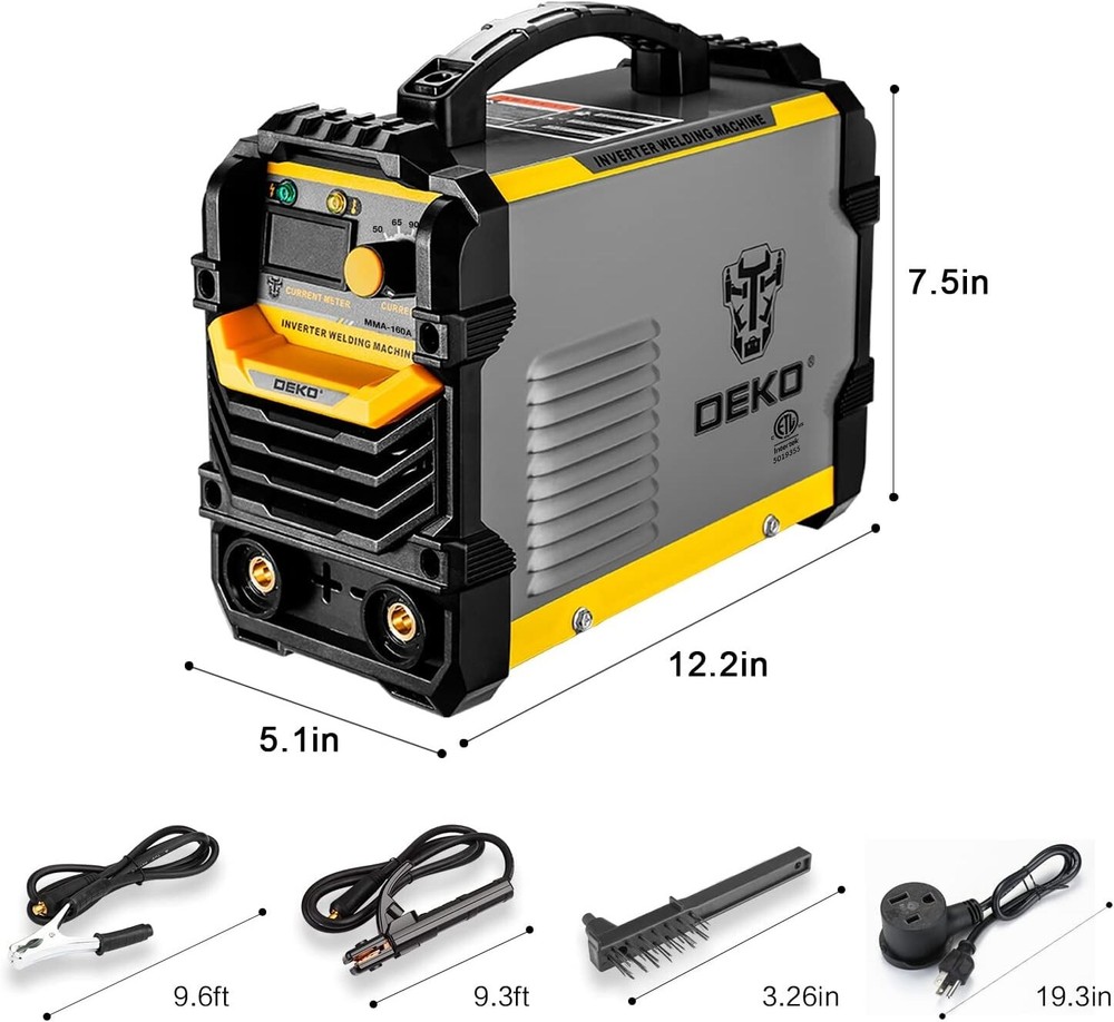 Compact 160A ARC Welder with LCD Display - Energy-Efficient IGBT Technology