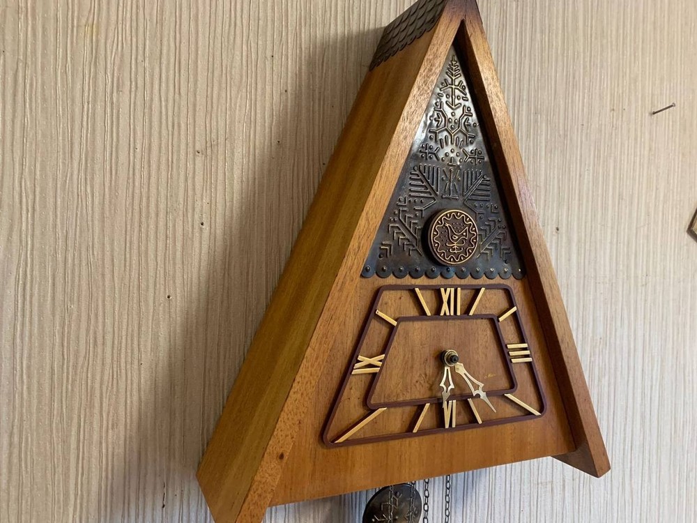 Soviet Vintage Cuckoo clock, USSR clock, Soviet working clock, Mechanical clock