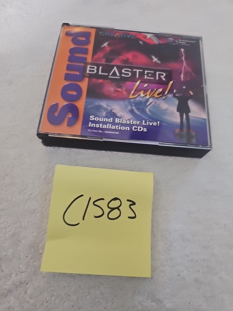 1998 Creative Sound Blaster Live Installation Software