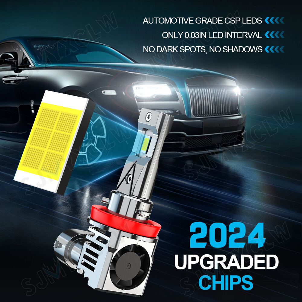 For Chevy Silverado 1500 2500 HD Crew Cab Pickup 2022-2024 LED Headlight Bulbs