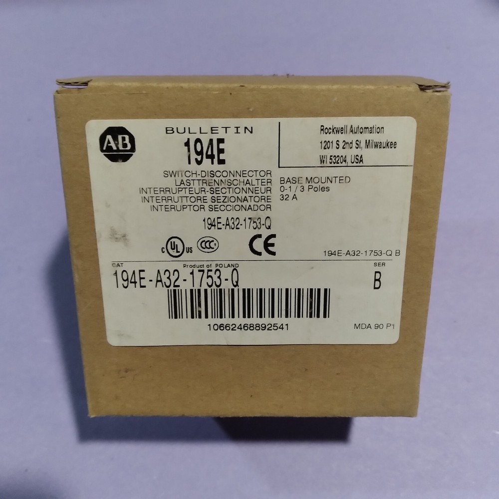 AB 194E-A32-1753-Q switch disconnect