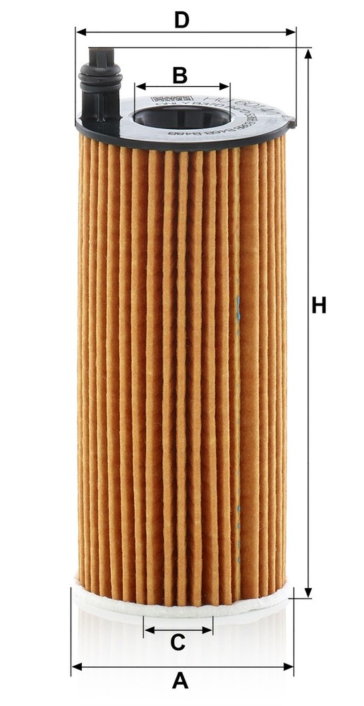 Mann-Filter HU 6014/1 Z Oil Filter Single pack, White